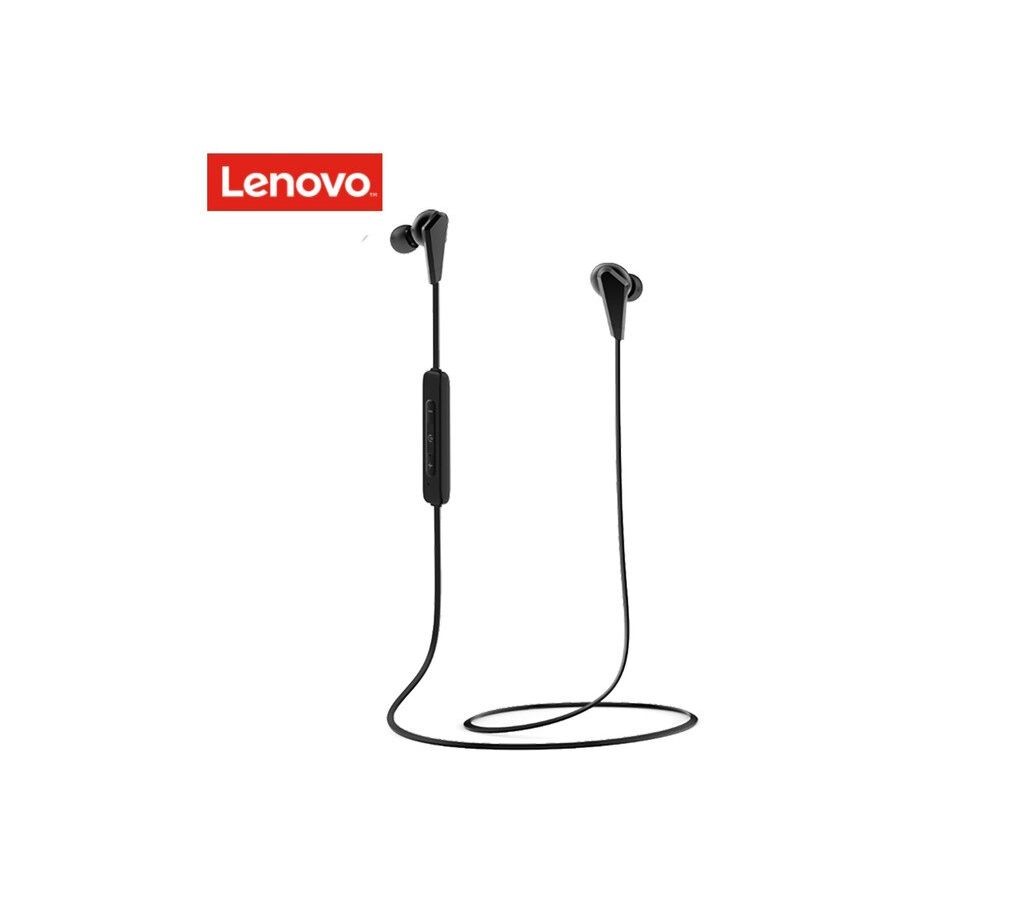 Lenovo HE01 নেকব্যান্ড ওয়্যারলেস ইয়ারফোন স্টিরিও স্পোর্টস ওয়াটারপ্রুফ হেডসেট Black