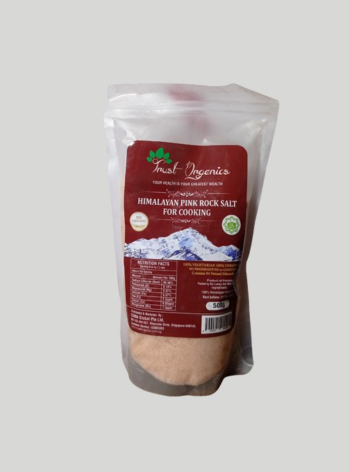 Trust Organics Himalayan Pink Rock Salt for Cooking