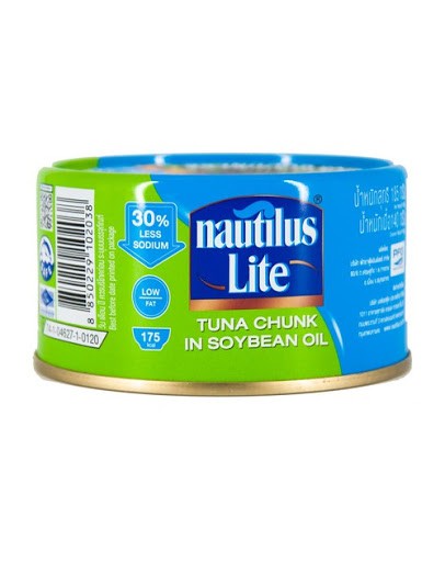 Nautilus Light Tuna chunk in soybean oil 185 g