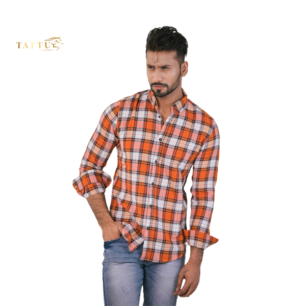 Red check men'z casual shirts