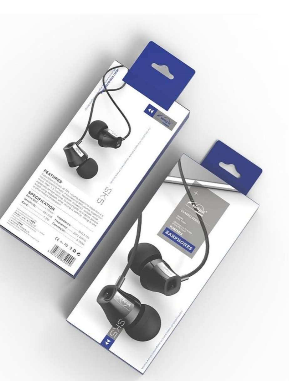 Koniycoi Stereo Ear Headphones Microphone Sk5