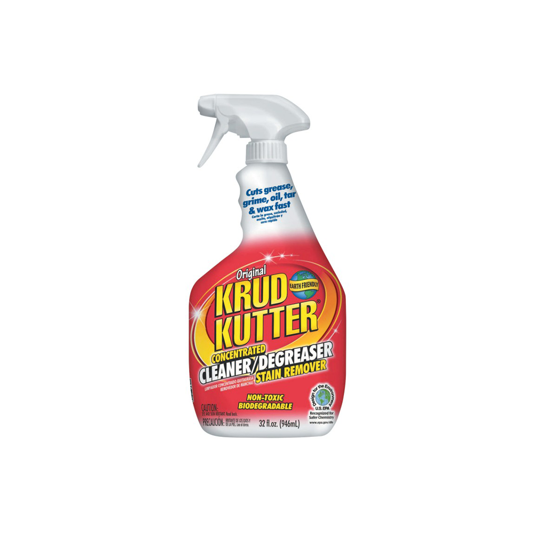 KRUD KUTTER Concentrated Cleaner/Degreaser and Stain Remover, All purpose clean 32-Ounce Spray Bottle