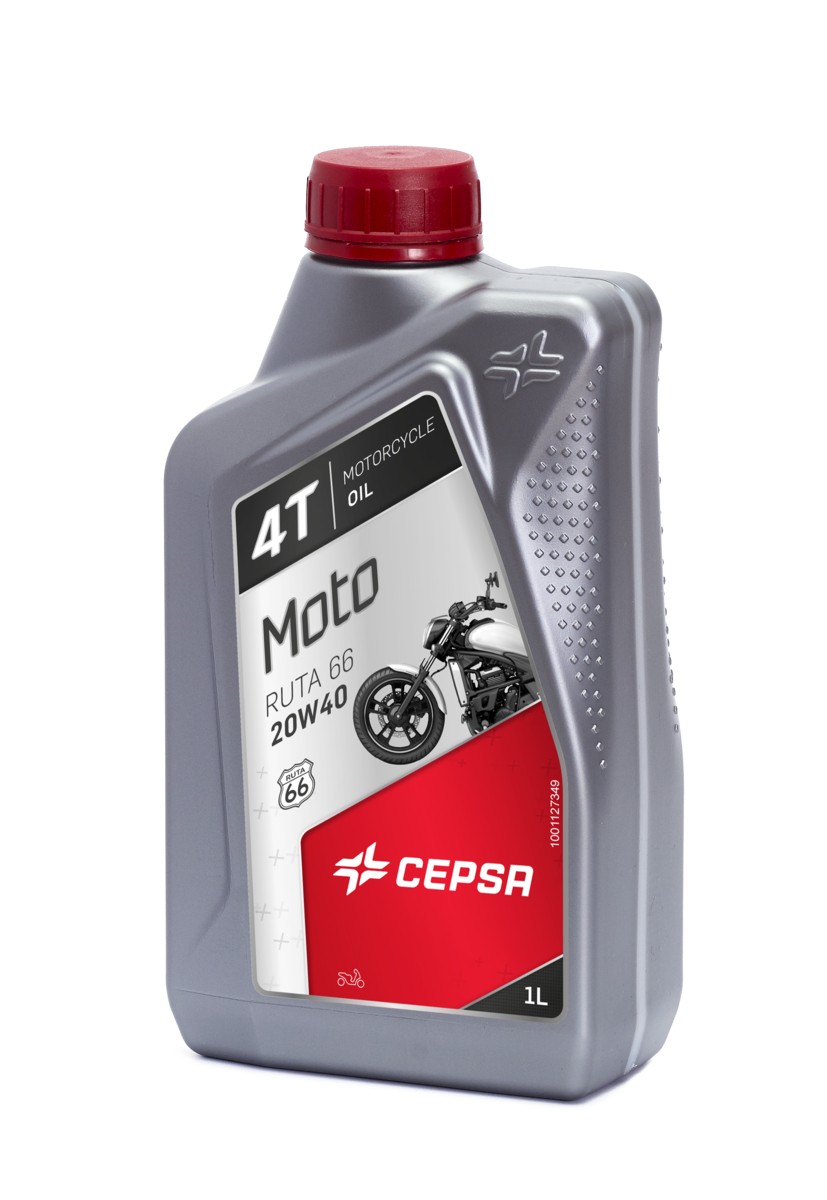 CEPSA (Engine Oil) MOTO 4T RUTA 66 20W40, Mineral Motorcycle Engine Oil, Spanish Origin