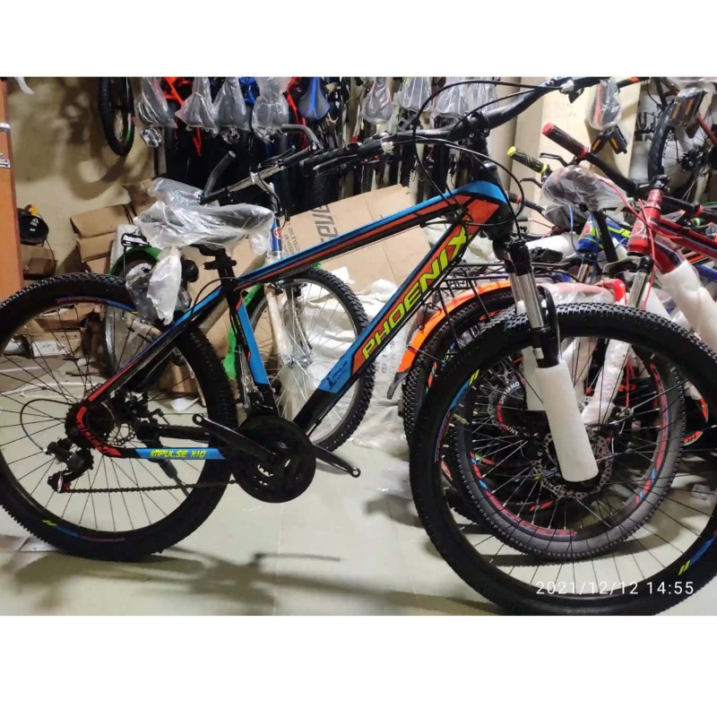 Phoenix Impulse 21sp (Gear),  04 colour ,  Black Red,  Black Blue,  Gray Red,  Full gray.