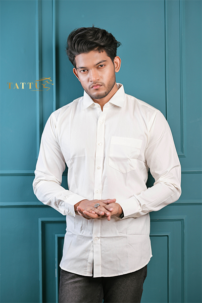 White Arrow color men'z casual shirts